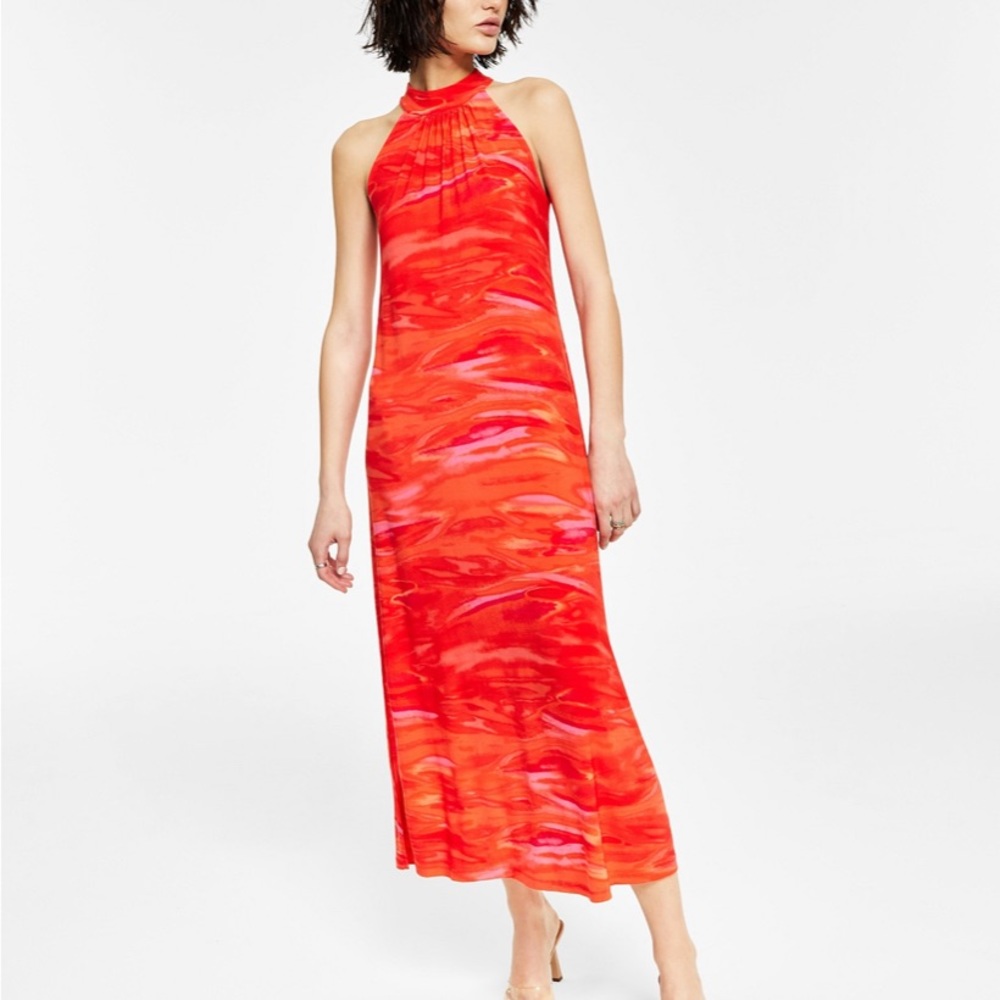 Beautiful bright orange dress”Brand new!”